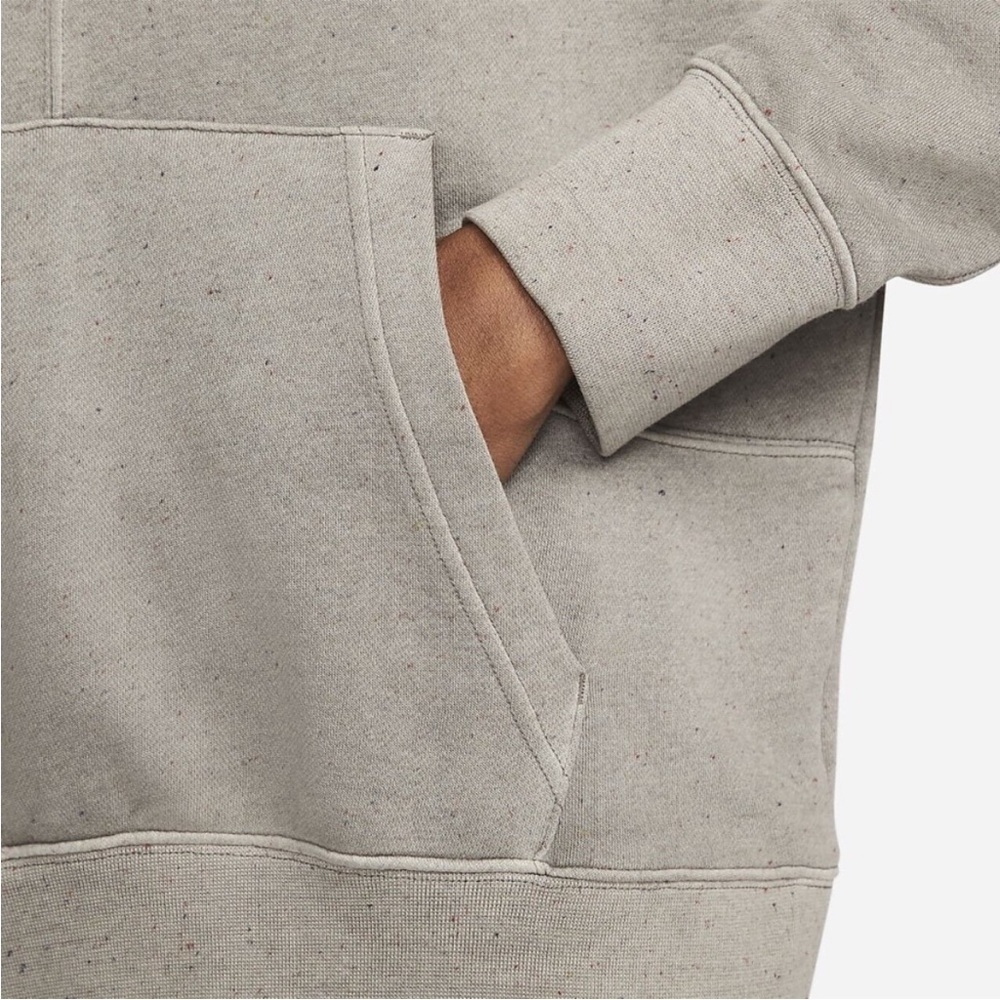 Nike Sportswear Move To Zero Fleece Pullover Hoodie in the "Cave Stone" - Picture 6 of 10
